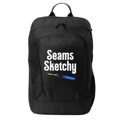 Seams Sketchy By Elonie Yoder For Coriander Quilts City Backpack
