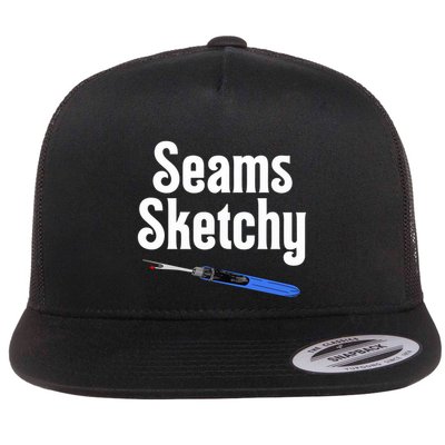 Seams Sketchy By Elonie Yoder For Coriander Quilts Flatbill Hat
