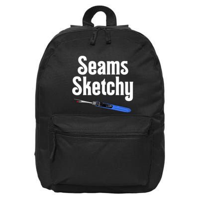 Seams Sketchy By Elonie Yoder For Coriander Quilts 16 in Basic Backpack