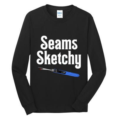 Seams Sketchy By Elonie Yoder For Coriander Quilts Tall Long Sleeve T-Shirt