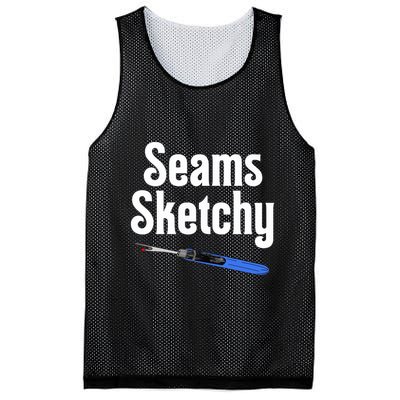 Seams Sketchy By Elonie Yoder For Coriander Quilts Mesh Reversible Basketball Jersey Tank