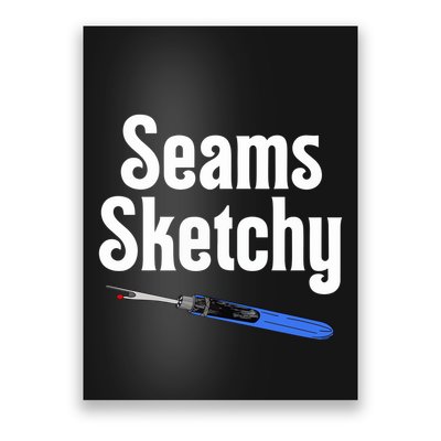 Seams Sketchy By Elonie Yoder For Coriander Quilts Poster
