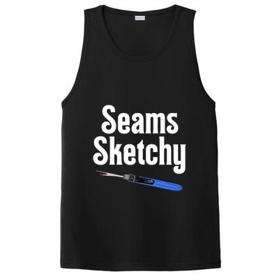 Seams Sketchy By Elonie Yoder For Coriander Quilts PosiCharge Competitor Tank