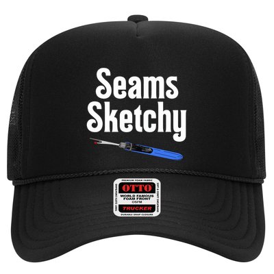 Seams Sketchy By Elonie Yoder For Coriander Quilts Trucker Hat
