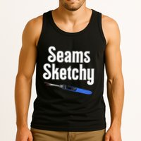 Seams Sketchy By Elonie Yoder For Coriander Quilts Tank Top