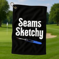 Seams Sketchy By Elonie Yoder For Coriander Quilts Golf Towel