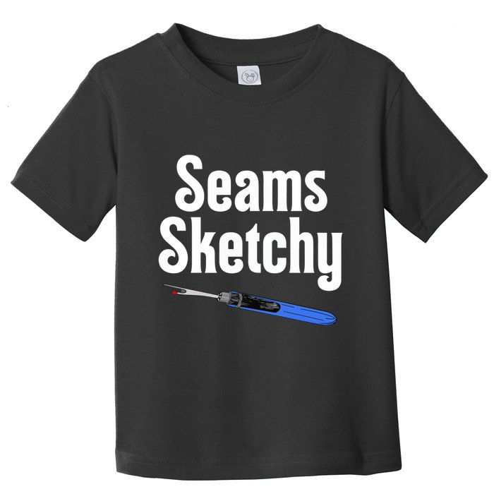 Seams Sketchy By Elonie Yoder For Coriander Quilts Toddler T-Shirt