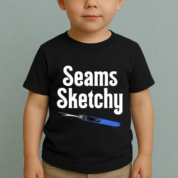 Seams Sketchy By Elonie Yoder For Coriander Quilts Toddler T-Shirt