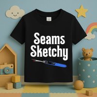 Seams Sketchy By Elonie Yoder For Coriander Quilts Toddler T-Shirt