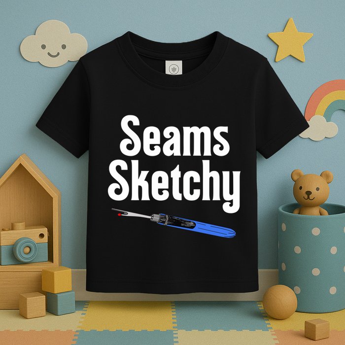 Seams Sketchy By Elonie Yoder For Coriander Quilts Toddler T-Shirt
