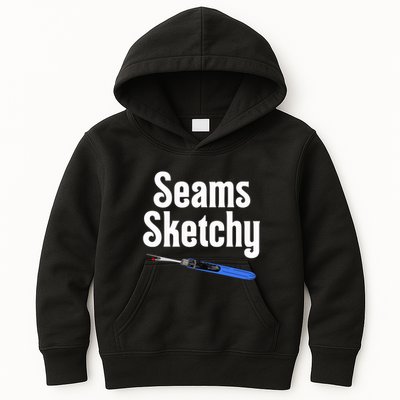 Seams Sketchy By Elonie Yoder For Coriander Quilts Kids Hoodie