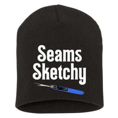 Seams Sketchy By Elonie Yoder For Coriander Quilts Short Acrylic Beanie