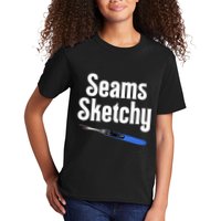 Seams Sketchy By Elonie Yoder For Coriander Quilts Kids T-Shirt