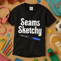 Seams Sketchy By Elonie Yoder For Coriander Quilts Kids T-Shirt
