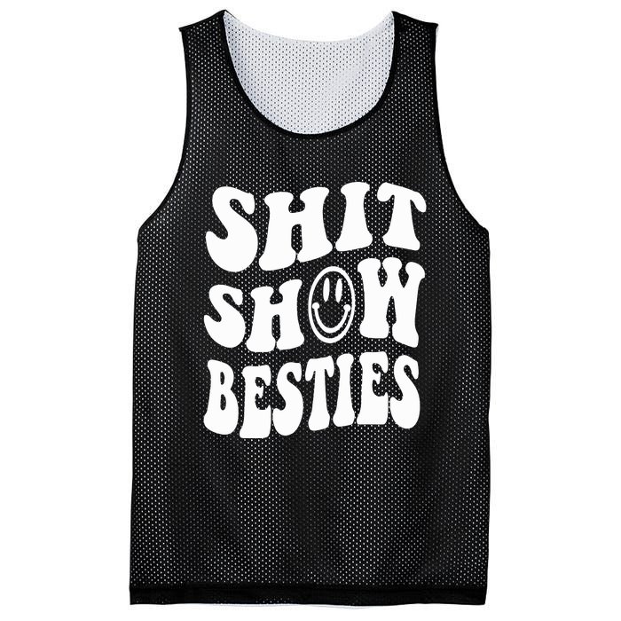 Shit Show Besties Mesh Reversible Basketball Jersey Tank