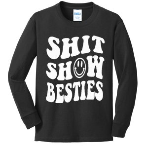 Shit Show Besties Kids Long Sleeve Shirt