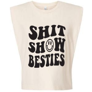 Shit Show Besties Garment-Dyed Women's Muscle Tee