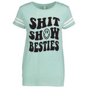 Shit Show Besties Enza Ladies Jersey Football T-Shirt