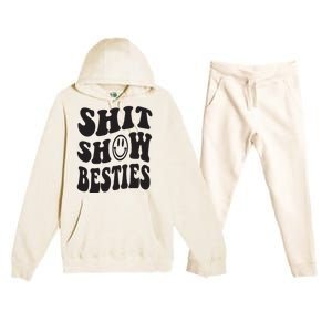 Shit Show Besties Premium Hooded Sweatsuit Set