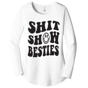 Shit Show Besties Women's Perfect Tri Tunic Long Sleeve Shirt