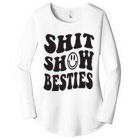 Shit Show Besties Women's Perfect Tri Tunic Long Sleeve Shirt