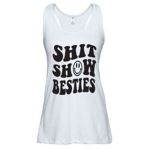 Shit Show Besties Ladies Essential Flowy Tank