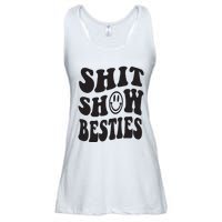 Shit Show Besties Ladies Essential Flowy Tank