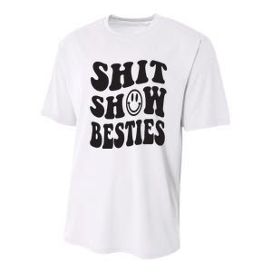 Shit Show Besties Youth Performance Sprint T-Shirt