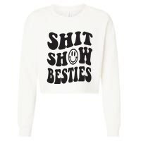 Shit Show Besties Cropped Pullover Crew