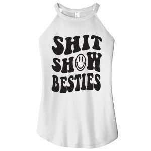 Shit Show Besties Women's Perfect Tri Rocker Tank