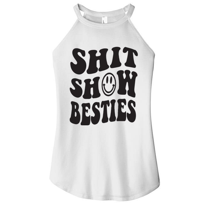 Shit Show Besties Women's Perfect Tri Rocker Tank