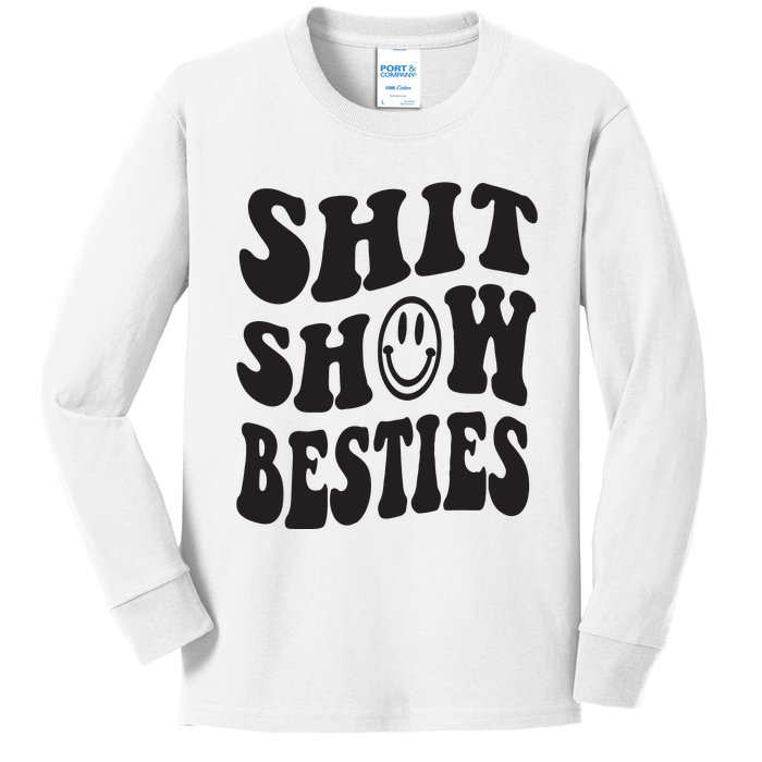 Shit Show Besties Kids Long Sleeve Shirt