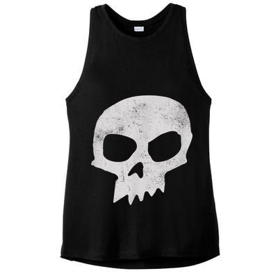 Sid Skull Black Ladies PosiCharge Tri-Blend Wicking Tank