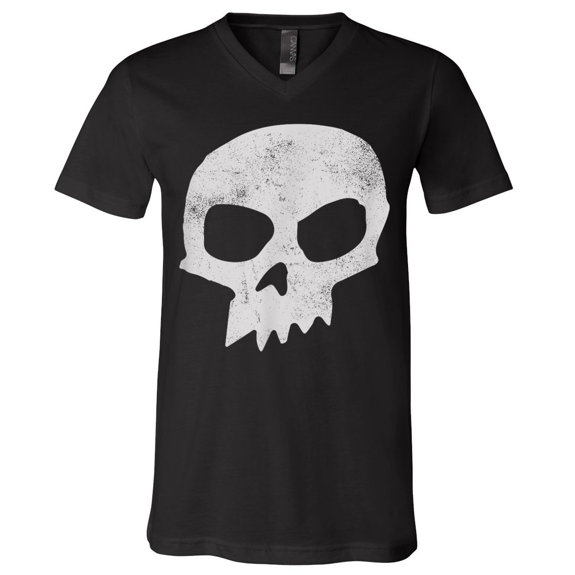 Sid Skull Black V-Neck T-Shirt