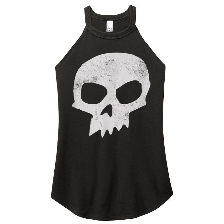 Sid Skull Black Women's Perfect Tri Rocker Tank