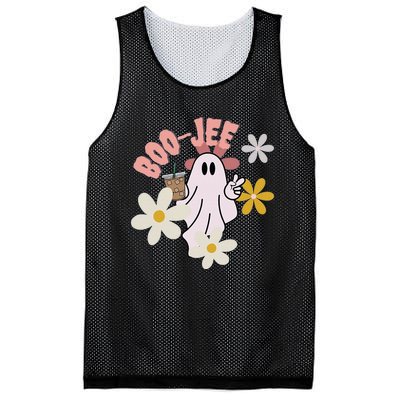 Spooky Season Cute Ghost Halloween Costume Boujee BooJee Mesh Reversible Basketball Jersey Tank