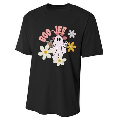 Spooky Season Cute Ghost Halloween Costume Boujee BooJee Performance Sprint T-Shirt