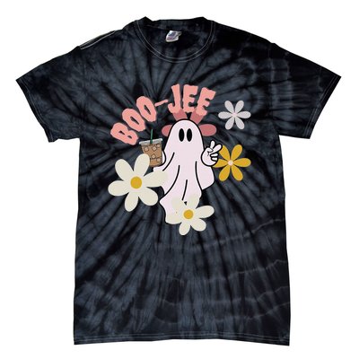 Spooky Season Cute Ghost Halloween Costume Boujee BooJee Tie-Dye T-Shirt