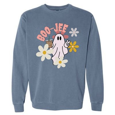 Spooky Season Cute Ghost Halloween Costume Boujee BooJee Garment-Dyed Sweatshirt