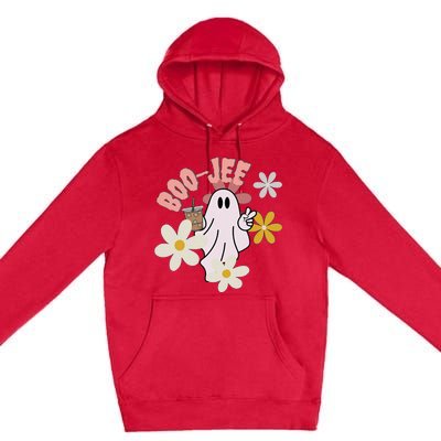 Spooky Season Cute Ghost Halloween Costume Boujee BooJee Premium Pullover Hoodie