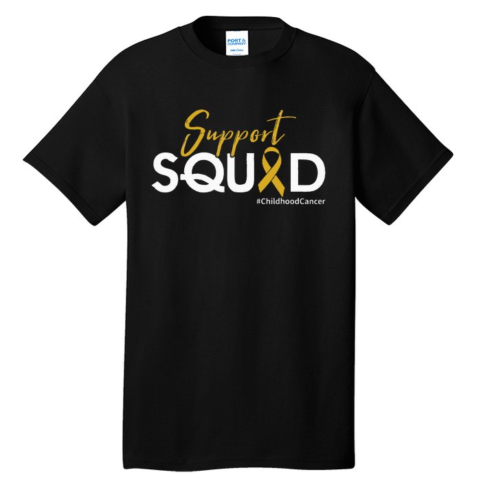 Support Squad Childhood Cancer Awareness Tall T-Shirt