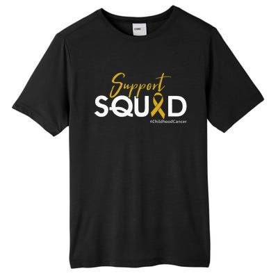 Support Squad Childhood Cancer Awareness Tall Fusion ChromaSoft Performance T-Shirt