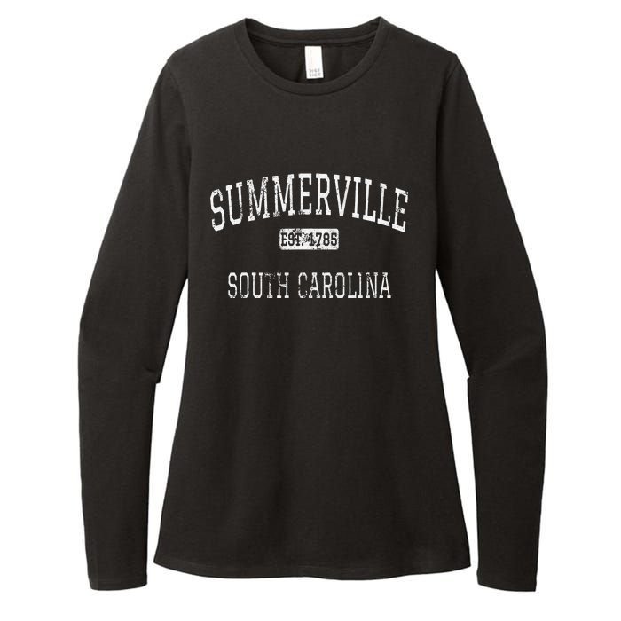 Summerville South Carolina Sc Vintage Womens CVC Long Sleeve Shirt