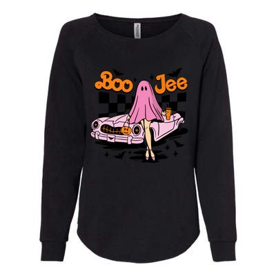 Spooky Season Cute Ghost Boo Jee Halloween Costume Gift Womens California Wash Sweatshirt