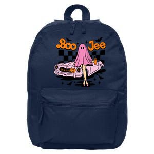 Spooky Season Cute Ghost Boo Jee Halloween Costume Gift 16 in Basic Backpack