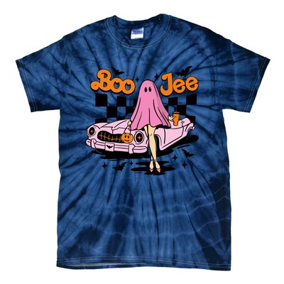 Spooky Season Cute Ghost Boo Jee Halloween Costume Gift Tie-Dye T-Shirt