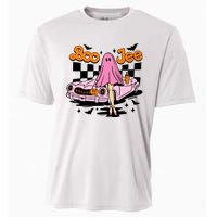 Spooky Season Cute Ghost Boo Jee Halloween Costume Gift Cooling Performance Crew T-Shirt