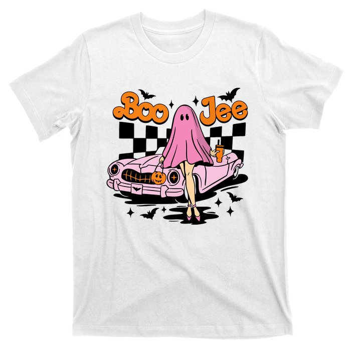 Spooky Season Cute Ghost Boo Jee Halloween Costume Gift T-Shirt