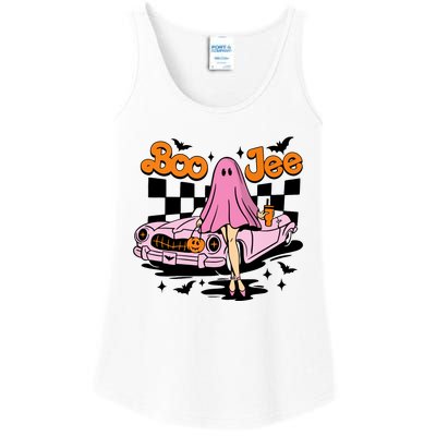 Spooky Season Cute Ghost Boo Jee Halloween Costume Gift Ladies Essential Tank