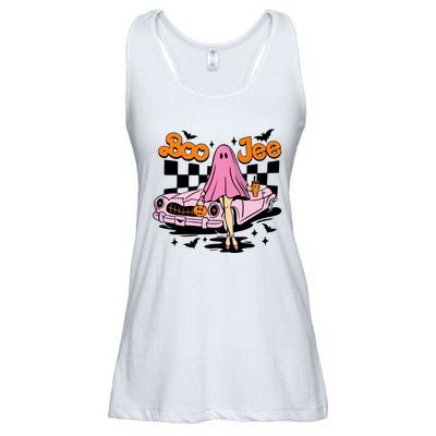 Spooky Season Cute Ghost Boo Jee Halloween Costume Gift Ladies Essential Flowy Tank